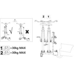 Aroso nosič na tažné zařízení na 2 kola / elektrokola Elde 2 sklopný