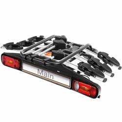 Aroso nosič na tažné zařízení na 3 kola / elektrokola Main 3 Silver sklopný + adaptér el. přípojky zdarma