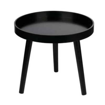 Articasa Odkládací stolek kulatý černý 40 cm Articasa Odkládací stolek kulatý černý 40 cm