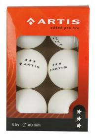 Artis 3* - 6 Ks míčky na stolní tenis Artis 3* - 6 Ks míčky na stolní tenis
