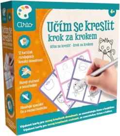 ARTO Učím se kreslit Krok za krokem naučná sada v krabici ARTO Učím se kreslit Krok za krokem naučná sada v krabici