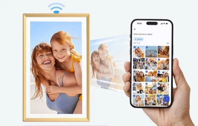 Arzopa Digitální fotorámeček D14 Golden (zlatý)