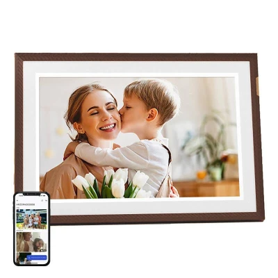 Arzopa Digitální rámeček D10 10,1[34] (tmavě hnědý)