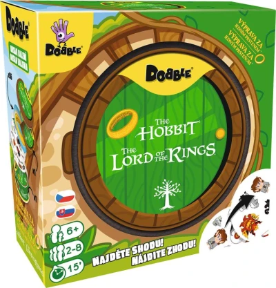 Asmodee Hra Dobble Hobbit Pán prsteňov CZ (spoločenská hra)