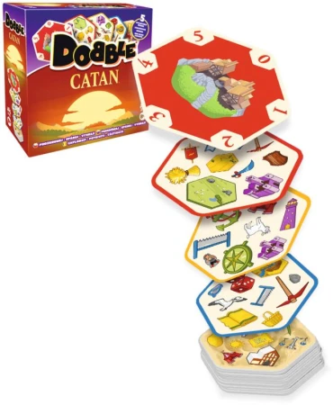 Asmodee Hra postrehová Dobble Catan CZ (spoločenská hra) Asmodee Hra postrehová Dobble Catan CZ (spoločenská hra)