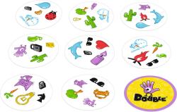 ASMODEE Hra postřehová Dobble Giant 4v1 (společenská hra)