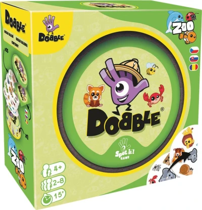 Asmodee Hra postřehová Dobble ZOO new v plechové krabičce (společenská hra)