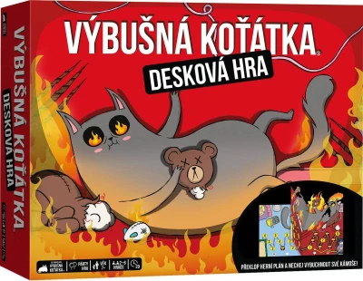 Asmodee Hra Výbušná koťátka desková (společenská hra)