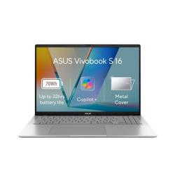 ASUS Vivobook S16 - Snapdragon X X1 26 100/16GB/512GB SSD/16"/2,5K/IPS/2y PUR/WIn 11 Home/stříbrná ASUS Vivobook S16 - Snapdragon X X1 26 100/16GB/512GB SSD/16"/2,5K/IPS/2y PUR/WIn 11 Home/stříbrná