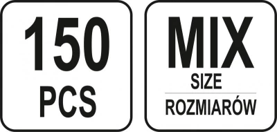 Yato Sada ocelových nýtovacích matic M3-M10 150 ks