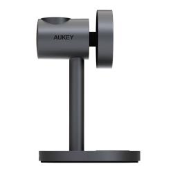 Aukey Bezdrátová nabíječka MagFusion 3 v 1 LC-MC311, 15W Qi2 (šedá)