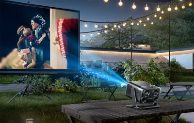 Aurzen Boom Mini krémový projektor