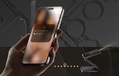 Aurzen ZIP Cyber Trifold tmavě šedý skládací projektor
