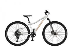 Author A-Matrix 27,5D 2026 bílá/stříbrná/zlatá juniorské kolo + výbava zdarma