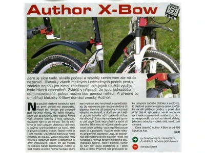 Author Blatník zad. X-Bow (černá)