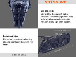 Author Taška pod sedlo A-S3155 SuMo Waterproof X25 (čierna)