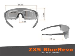 Author Brýle ZX5 BlueRevo 13 Optical A (šedá-transparentní)