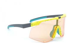 Author Okuliare ZX8 SBRIGHT Orange 65 BlueRevo 13 (žltá-neónová/zelená)