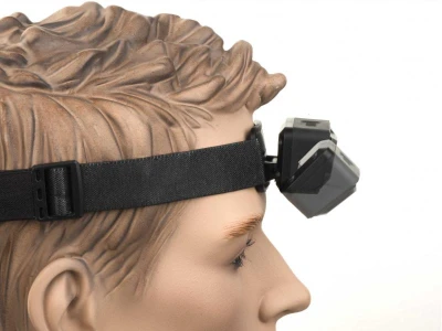 Author X-Head 450 lm Silicone USB bílá/zelená LED černá čelovka
