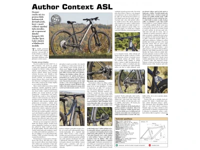 Author Context ASL šedá-matná/zlatá 2025 dámské MTB kolo