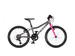 Author Cosmic 20 2026 stříbrné/růžové dětské kolo + výbava zdarma Author Cosmic 20 2026 stříbrné/růžové dětské kolo + výbava zdarma