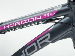 Author Horizon ASL 2023-24 šedá-matné/růžové dámské krosové kolo + výbava zdarma
