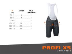 Author Profi X5 Endurance (černá) cyklokraťasy