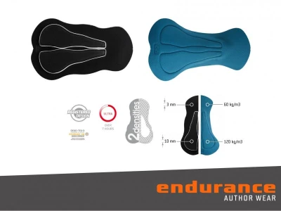 Author Men Sport X7 ARP Endurance černé pánské cyklistické kraťasy s laclem