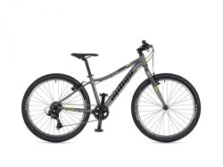 Author Limit 24 2026 stříbrná/žlutá dětské 24"kolo + výbava zdarma Author Limit 24 2026 stříbrná/žlutá dětské 24"kolo + výbava zdarma