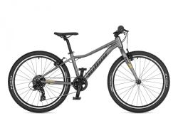 Author Limit 24 2026 stříbrná/žlutá dětské 24[34]kolo + výbava zdarma