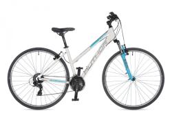 Author Linea 2023-24 bílé/modré dámské krosové kolo + výbava zdarma