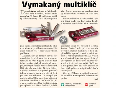 Author Nářadí AHT Expert 19 (červená/stříbrná)
