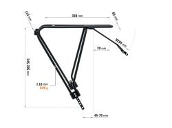 Author Nosič ACR-12-Alloy (černá)