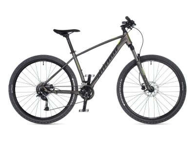 Author Pegas 27,5 2023-24 stříbrné-matné/žluté-neon MTB 27,5"kolo + výbava zdarma Author Pegas 27,5 2023-24 stříbrné-matné/žluté-neon MTB 27,5"kolo + výbava zdarma