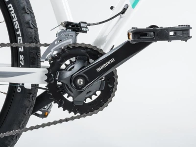 Author Pegas 27,5 ASL 2023 bílé/stříbrné/zelené dámské MTB kolo + výbava zdarma