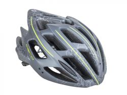 Author Aero Inmold X8 (162 tm.šedá/žltá-neónová-matná) cykloprilba