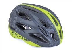 Author Flow Inmold X9 (191 černá/žlutá-neonová) cyklistická přilba