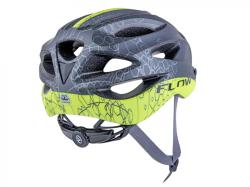 Author Flow Inmold X9 (191 černá/žlutá-neonová) cyklistická přilba