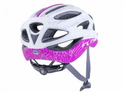 Author Flow Inmold X9 (192 bílá/růžová-neonová) cyklistická přilba