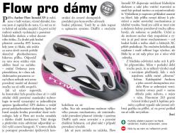 Author Flow Inmold X9 (192 bílá/růžová-neonová) cyklistická přilba