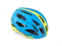 Author Flow Inmold X9 (204 modrá/žlutá-neonová-matná) cyklistická přilba
