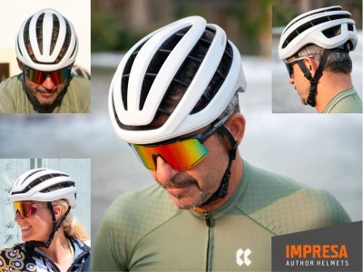 Author Impresa Inmold (šedá/černá) cyklistická přilba
