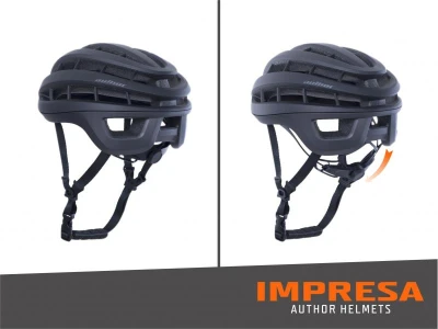 Author Impresa Inmold (stříbrná/bílá) cyklistická přilba