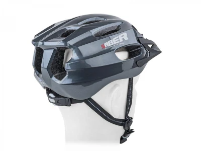 Author Saber X1 Inmold (221 šedá) cyklistická přilba