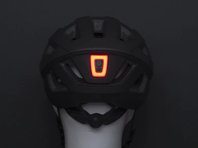 Author Vento InMold LED USB (šedá/černá) cyklistická přilba