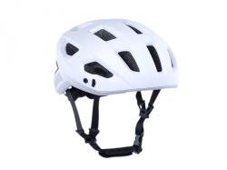 Author Vento InMold LED USB (strieborná/biela) cyklistická prilba