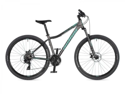 Author Rival 27,5 ASL 2023 stříbrné-matné/zelené dámské MTB kolo + výbava zdarma