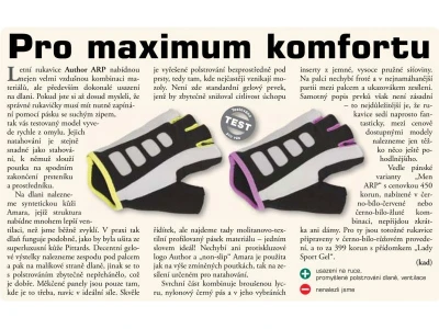 Author Rukavice Lady Sport Gel X6 k/p (bílá/růžová/černá)