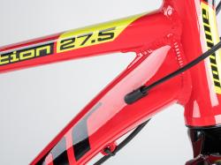 Author Solution 27,5 2023-24 červená/černá/limeta MTB kolo + výbava zdarma