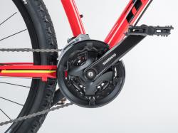 Author Solution 27,5 2023-24 červená/černá/limeta MTB kolo + výbava zdarma